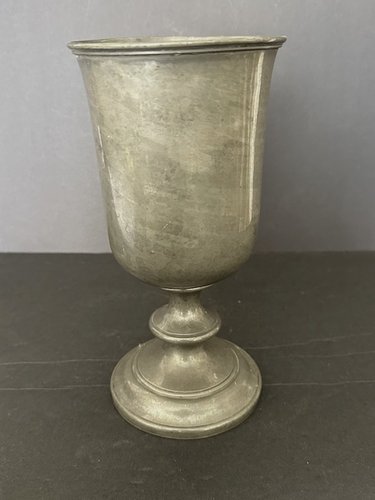 Mid 19thC Phillip Ashberry Sheffield Pewter Goblet