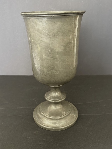 Mid 19thC Phillip Ashberry Sheffield Pewter Goblet