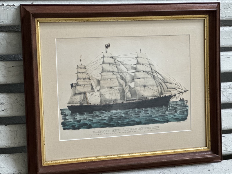 Currier and Ives The Great Republic Clipper Ship