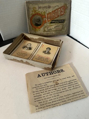 1893 Patent Game of Authors Complete