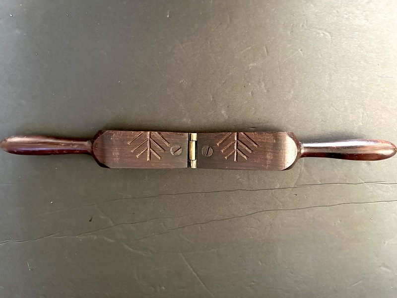 Fancy 1870s Rosewood Brass Saloon Lemon Squeezer
