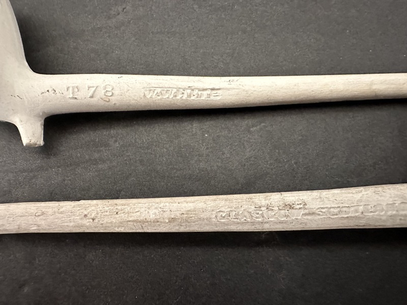 Four 1860s 1890s Clay Smoking Pipes Unused