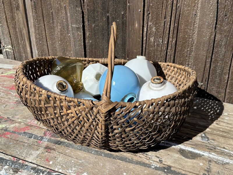 Collection of Ten Antique Lightning Rod Balls