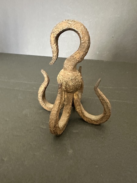 18th C Blacksmith Worked 4 Arm Iron Well hook