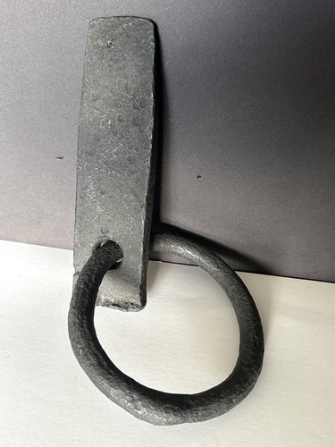 Primitive Iron Barn Ring Stonework HorseTether