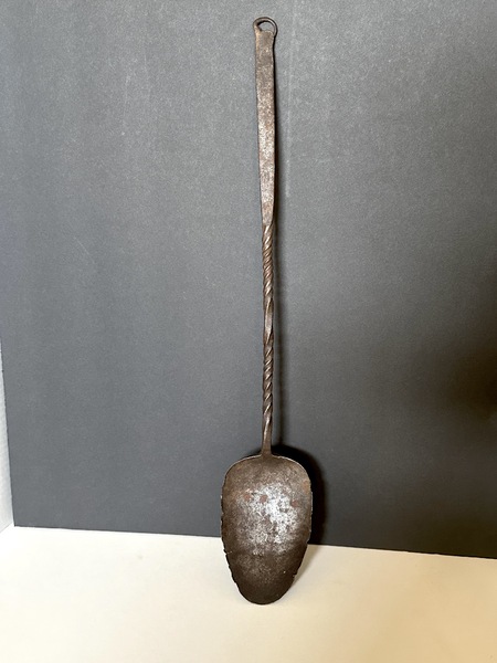 Colonial Period Lg Primitive Iron Cooking Spoon