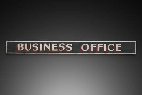 "Business Office" Sign