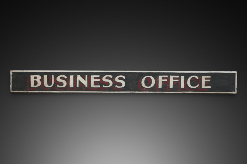 "Business Office" Sign