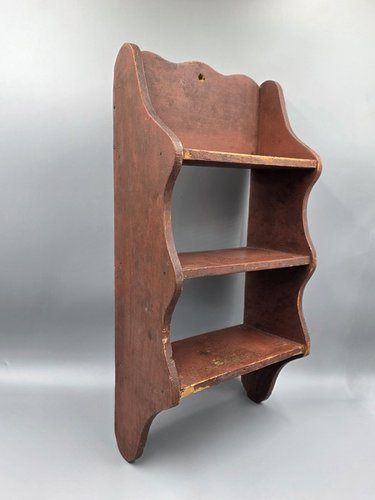 19th c. Painted Shelf