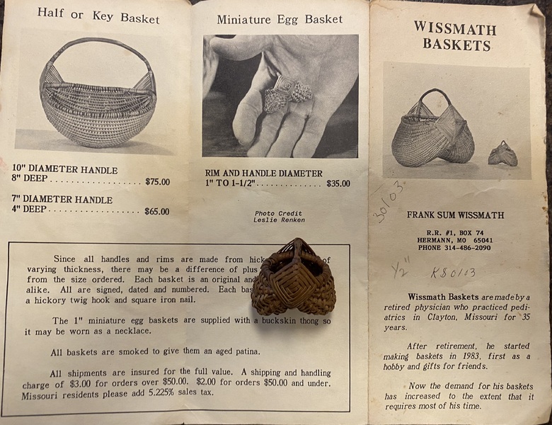 Wissmath Basket 1 1/4"
