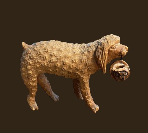 Carved Dog in the style of Mountz and Schimmel
