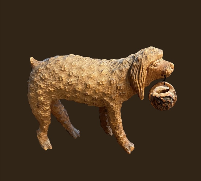 Carved Dog in the style of Mountz and Schimmel
