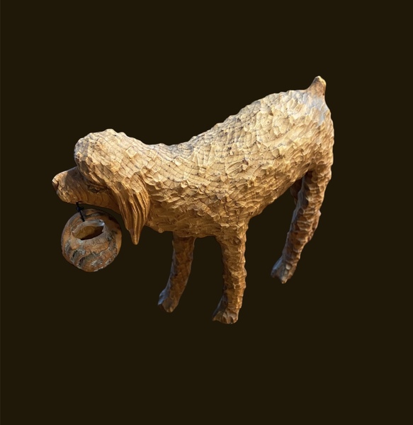 Carved Dog in the style of Mountz and Schimmel