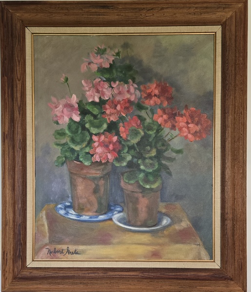 Geranium Painting