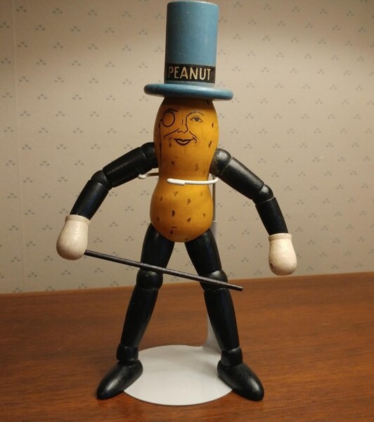 Mr. Peanut Wood Doll