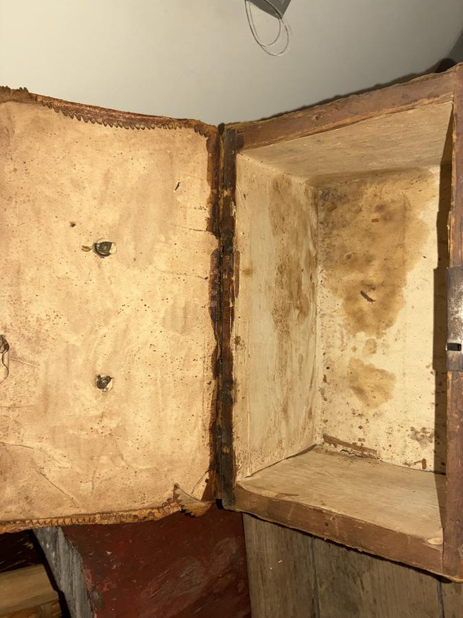 Early Leather Covered Box