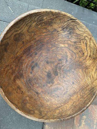 Large 19th C Burl Bowl