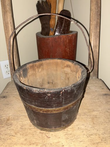 19th C Wooden bucket Pail