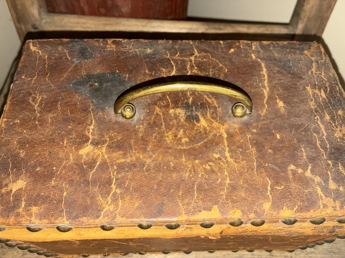 Early Leather Covered Box