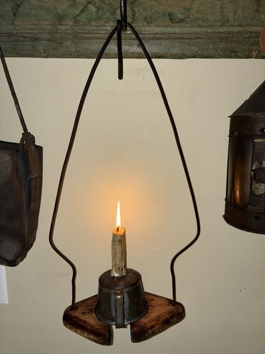 Early Make-Do Hanging Candle Holder