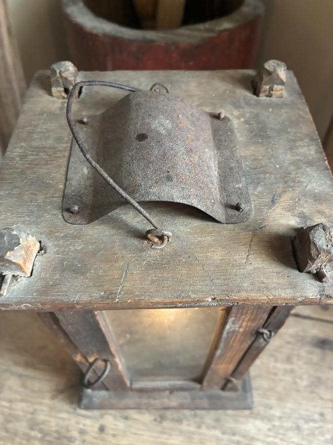 Wooden Candle Lantern