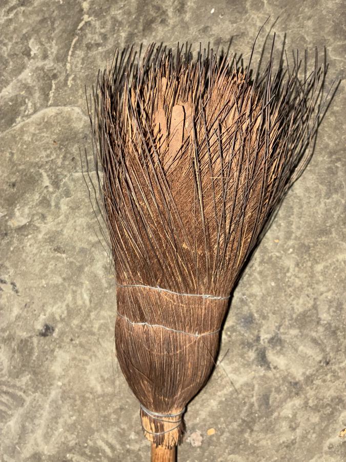 19th C shaved broom