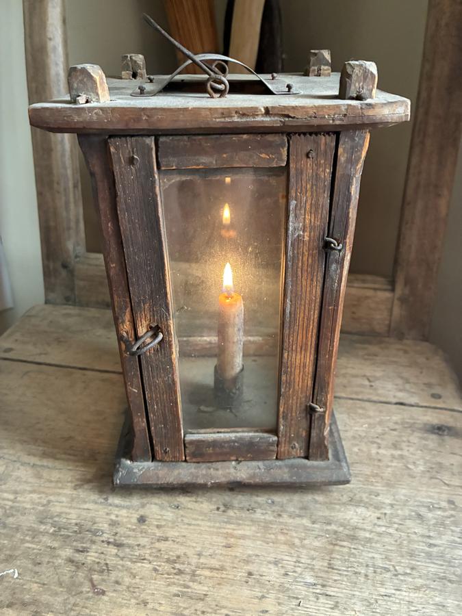 Wooden Candle Lantern