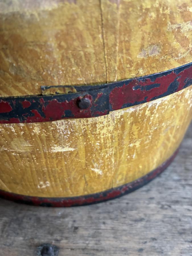 Early Staved Tub in Old Paint