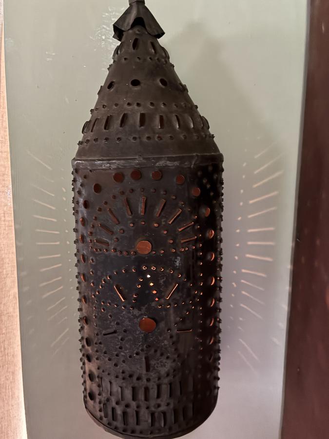 Early Rare Punched Lantern