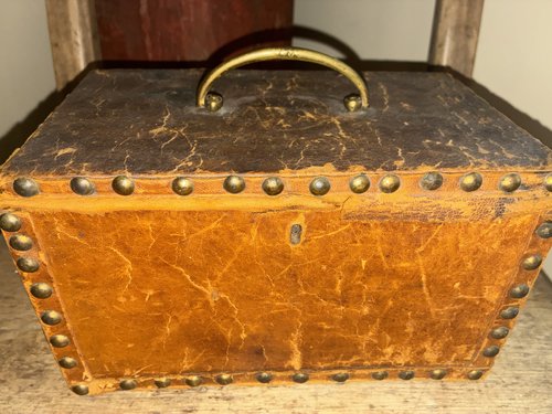 Early Leather Covered Box