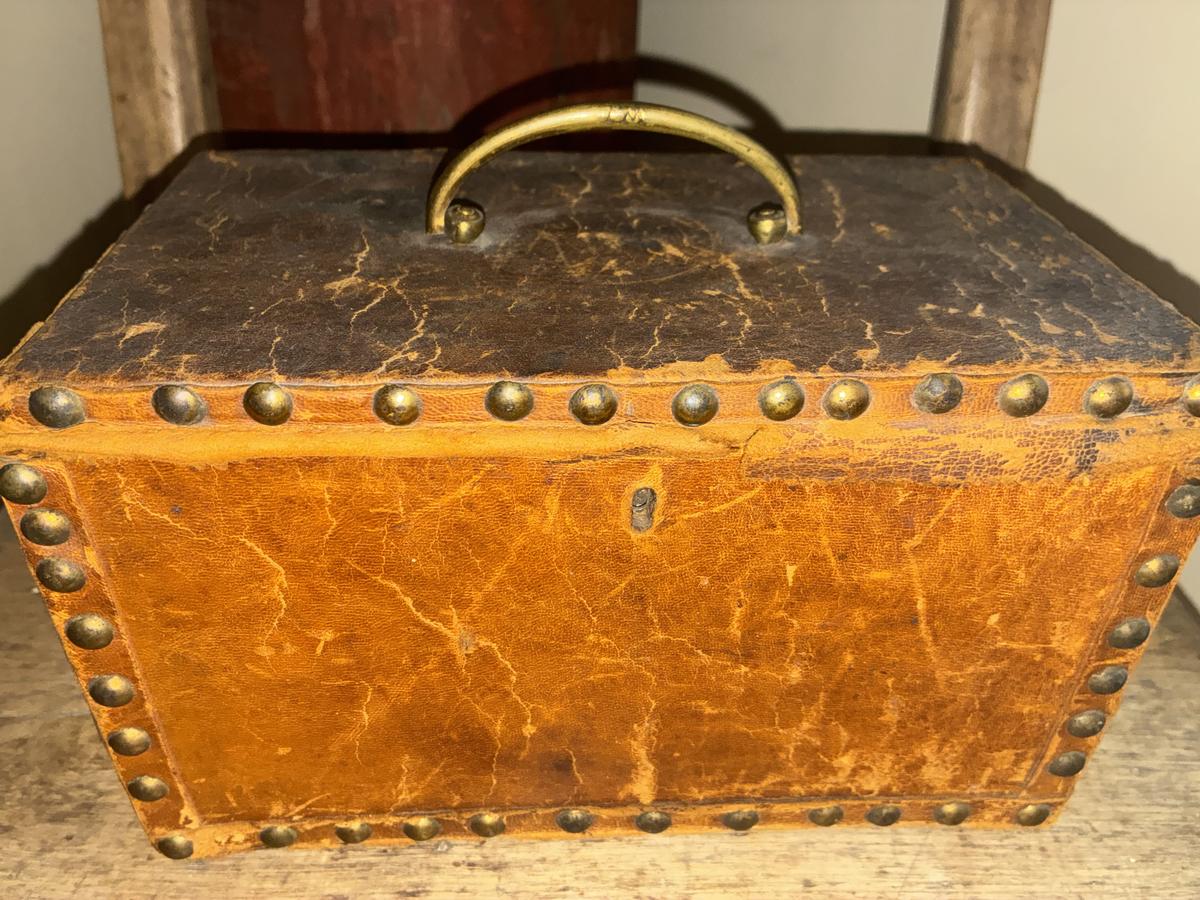 Early Leather Covered Box