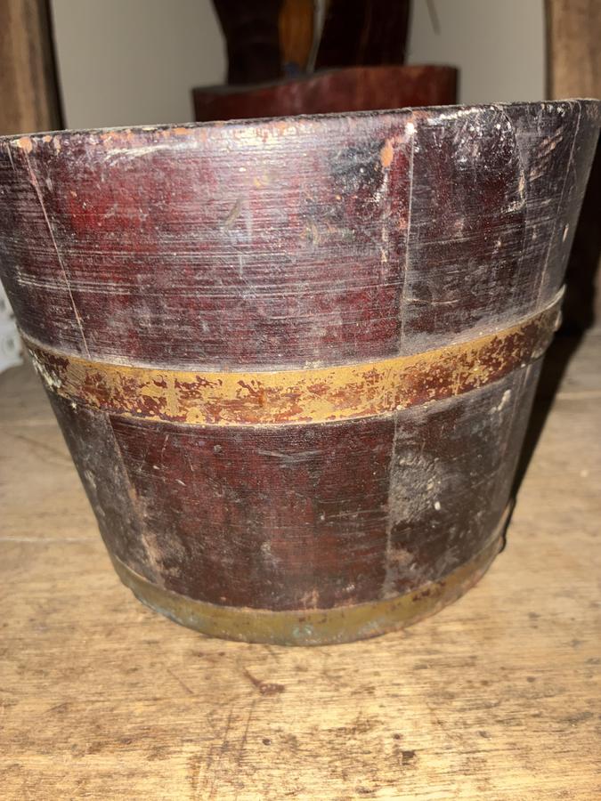 19th C Wooden bucket Pail