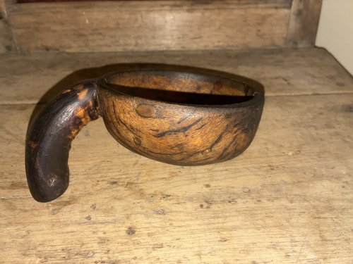 18th C Burl Scoop