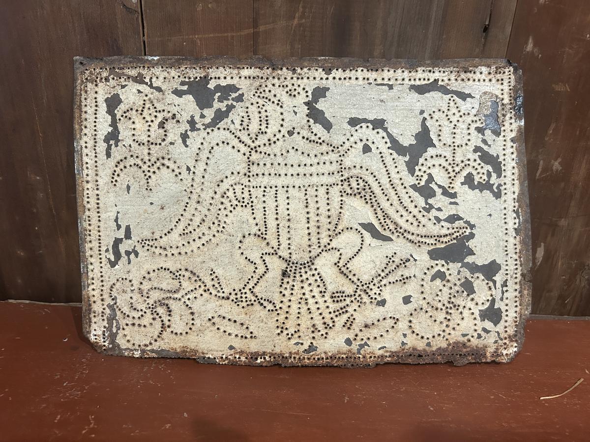 Punched tin panel Eagle