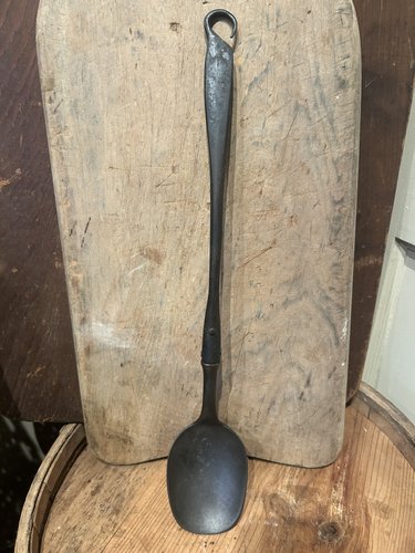 Pewter and Iron Spoon