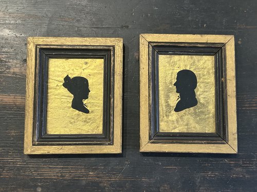Pair of 19th c. Silhouettes in frames