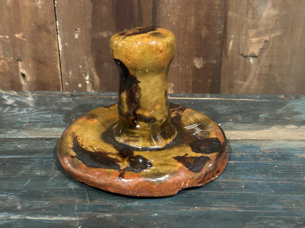 Redware Butter Stamp