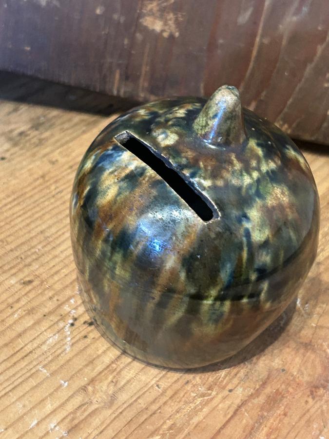 Earthenware Acorn Bank