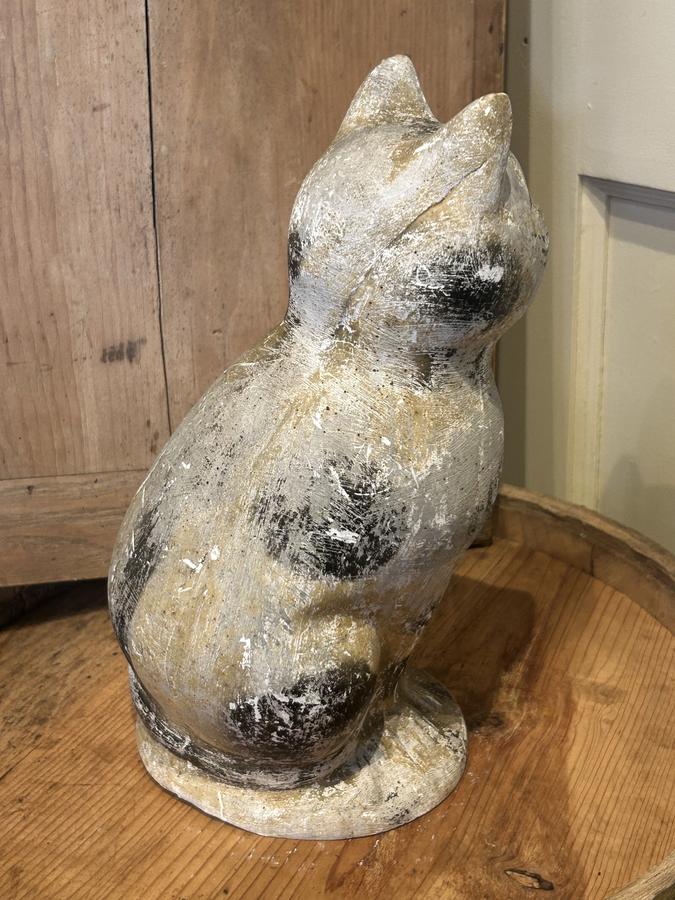 19th c. chalkware cat
