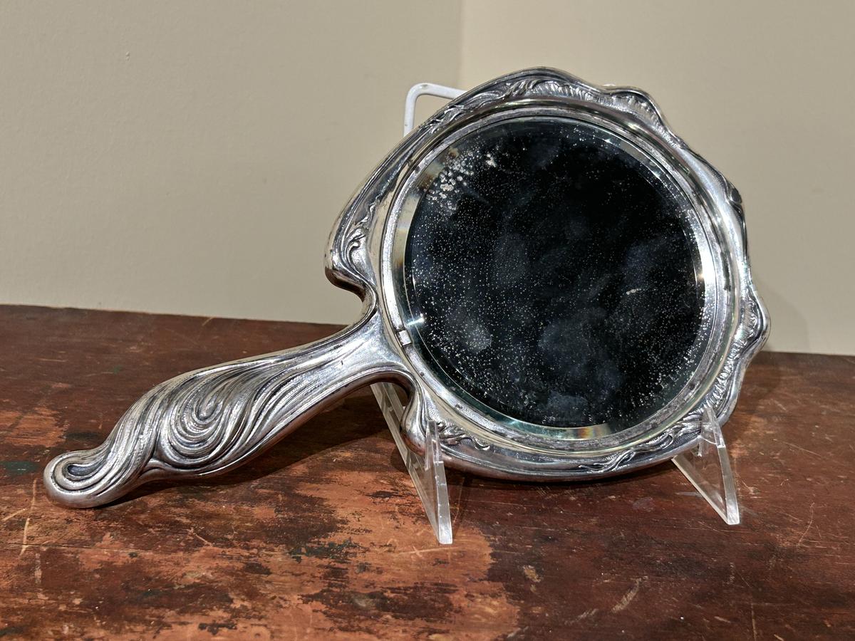 Art Nouveau Hand Mirror