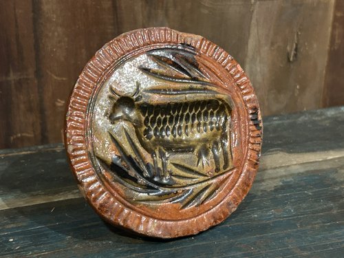 Redware Butter Stamp