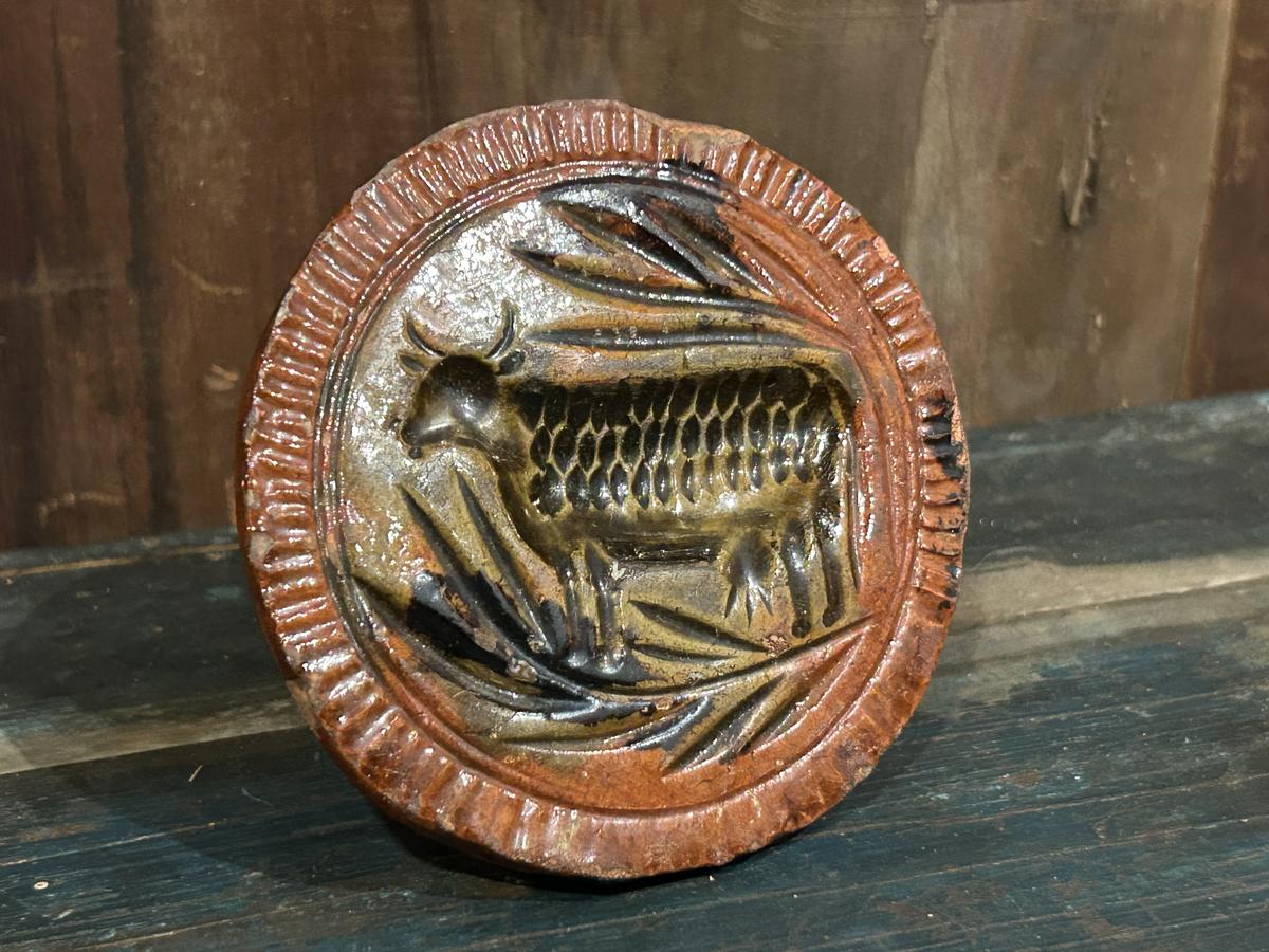 Redware Butter Stamp