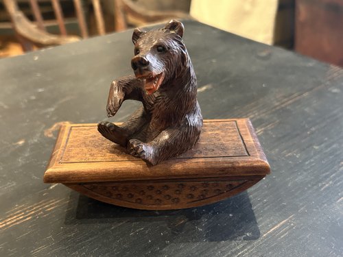 19th c. Bear ink blotter