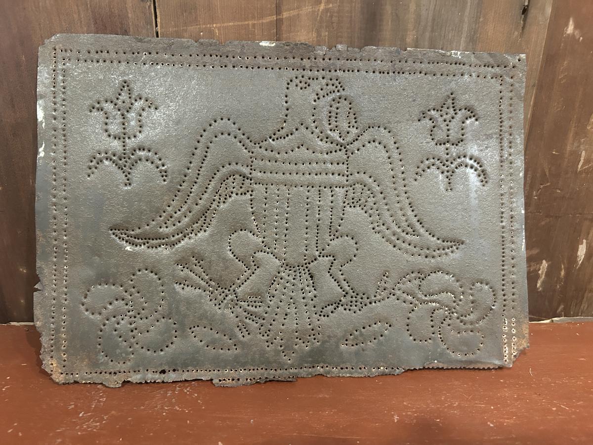 Punched tin panel Eagle