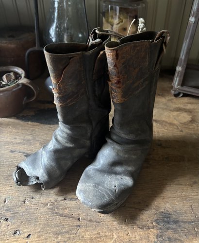 Pair Of Mid 1800s Childs Boots
