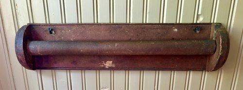 19th Century Towel Rack In Original Red